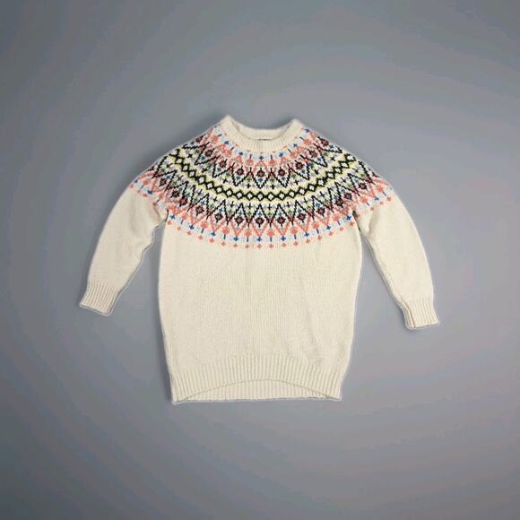 aerie Sweaters - Aerie Oversized Womens Sz XS Fair Isle Knit Crewneck Sweater Bohemian Multicolor